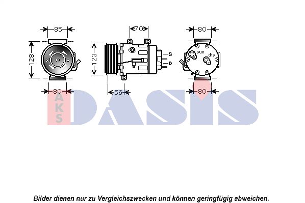 AKS DASIS Kompressori, ilmastointilaite 850427N